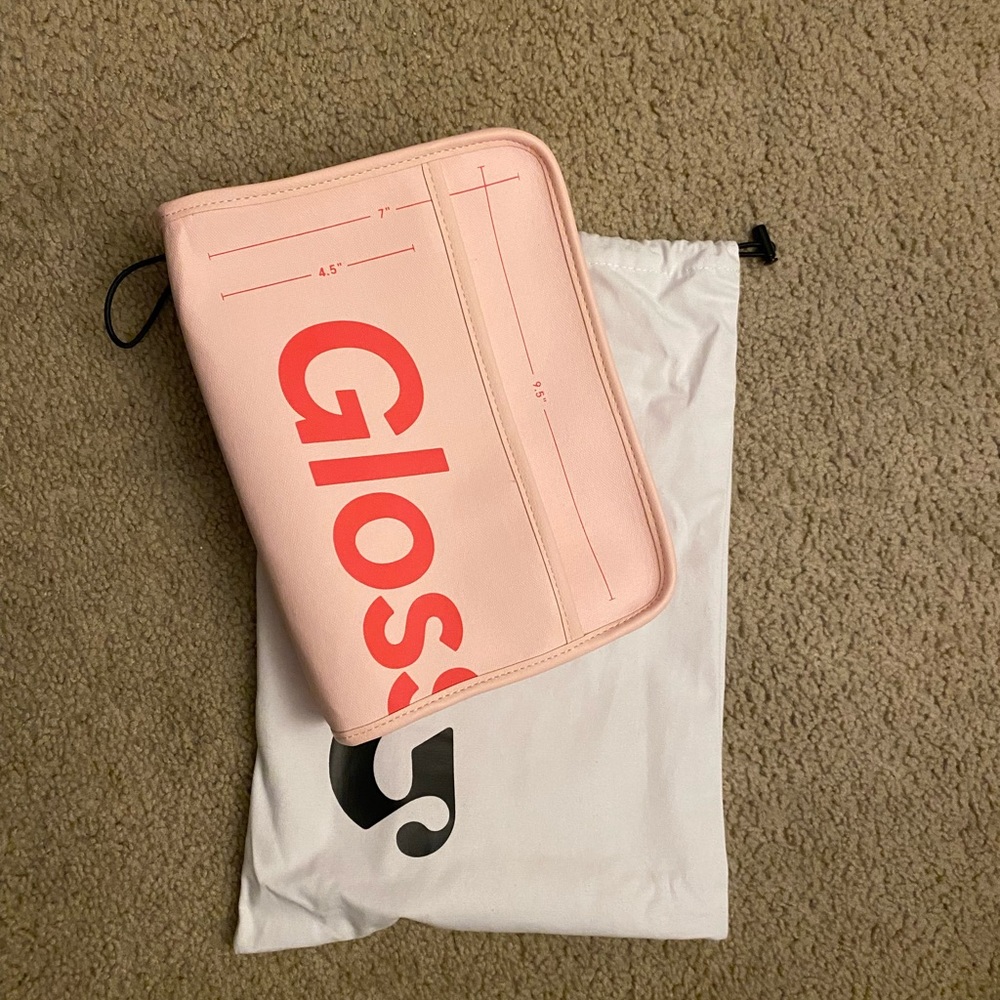 Glossier makeup bag